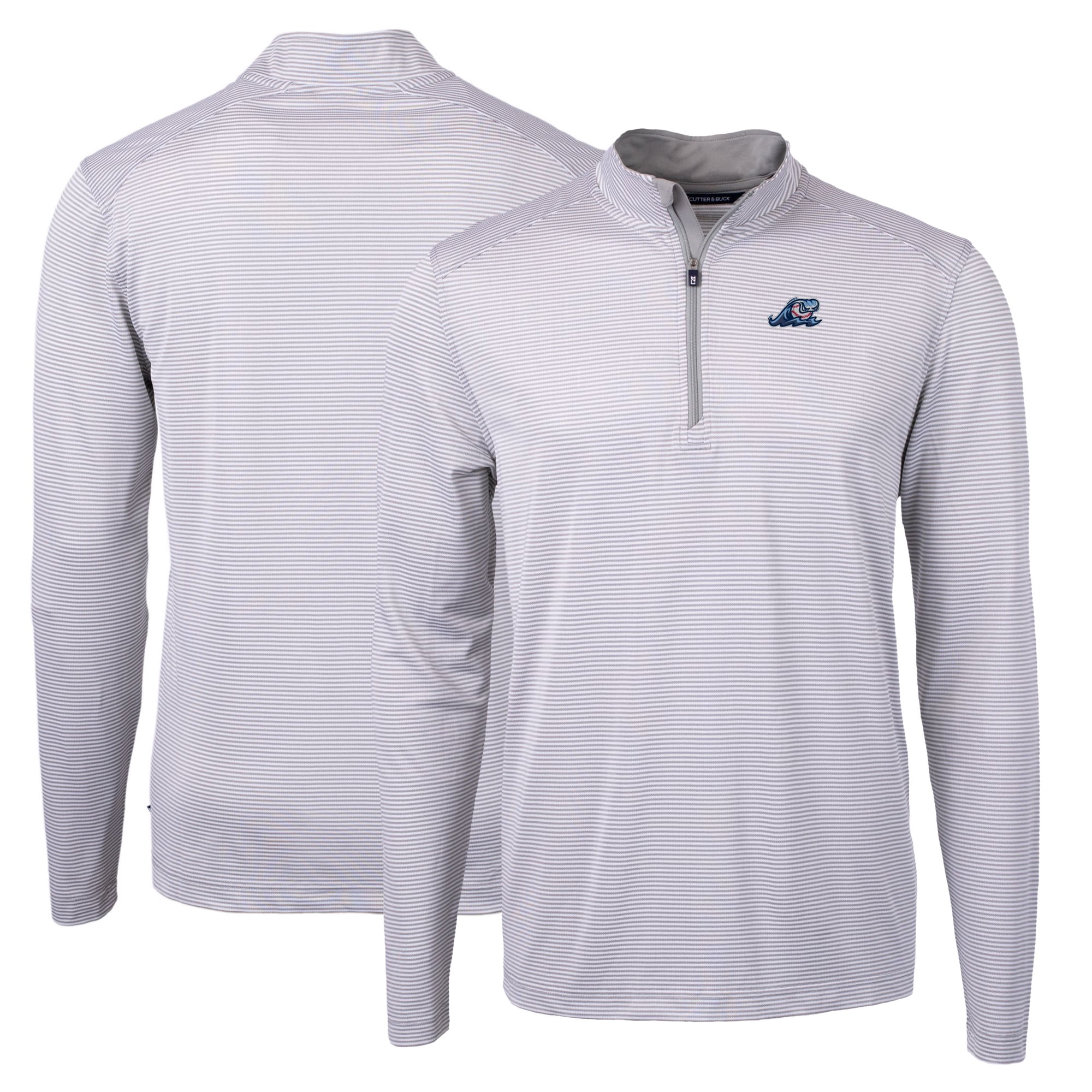 Men's Cutter & Buck Gray West Michigan Whitecaps Big & Tall Virtue Eco ...