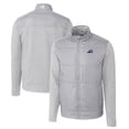 thumbnail image 1 of Men's Cutter & Buck Gray West Michigan Whitecaps Stealth Hybrid Quilted Full-Zip Windbreaker Jacket, 1 of 3