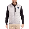 thumbnail image 1 of Men's-Cutter & Buck  Gray West Virginia Mountaineers Rainier Eco Insulated PrimaLoft Full-Zip Puffer Vest, 1 of 2