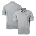 thumbnail image 1 of Men's Cutter & Buck Gray West Virginia Mountaineers Team Logo Virtue Eco Pique Recycled Polo, 1 of 3