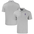 thumbnail image 1 of Men's Cutter & Buck  Gray/White Kansas State Wildcats Forge Eco Double Stripe Stretch Recycled Tri-Blend Polo, 1 of 3