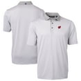 thumbnail image 1 of Men's-Cutter & Buck  Gray/White Wisconsin Badgers DryTec Virtue Eco Pique Recycled Polo, 1 of 3