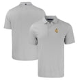 thumbnail image 1 of Men's Cutter & Buck  Gray/White Wyoming Cowboys Forge Eco Double Stripe Stretch Recycled Polo, 1 of 3