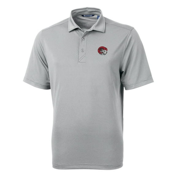 Men's Cutter & Buck Gray Winston-Salem State Rams Big & Tall Virtue Eco Pique Recycled Polo