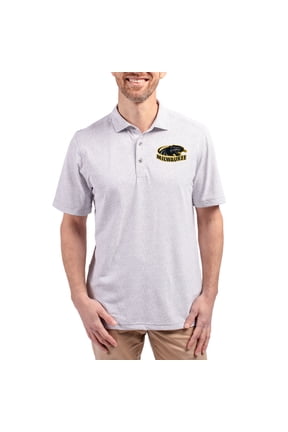 Men's Cutter & Buck Gray Wisconsin-Milwaukee Panthers Virtue Eco Pique Botanical Print Recycled DryTec Polo