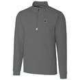 thumbnail image 1 of Men's Cutter & Buck Gray Xavier Musketeers Collegiate Big & Tall Traverse Half-Zip Jacket, 1 of 1