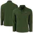 thumbnail image 1 of Men's Cutter & Buck Green Boston Red Sox Hunts Point Eco Textured Fleece Recycled Half-Snap Sweatshirt, 1 of 3