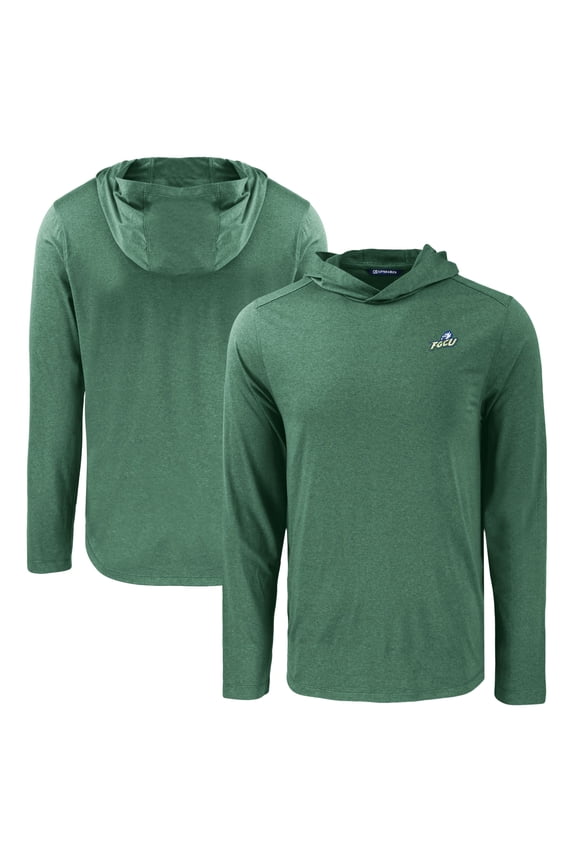 Men's Cutter & Buck Green Florida Gulf Coast Eagles Coastline Epic Comfort Eco Recycled Long Sleeve Hoodie T-Shirt