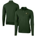 thumbnail image 1 of Men's Cutter & Buck  Green Notre Dame Fighting Irish Alumni Logo Virtue Eco Pique Recycled Quarter-Zip Pullover Top, 1 of 3