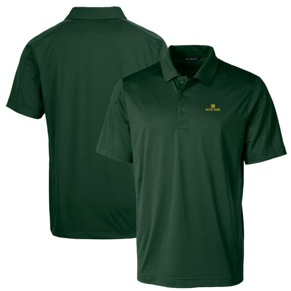 Men's Cutter & Buck Green Notre Dame Fighting Irish Big & Tall Prospect Textured Stretch Polo