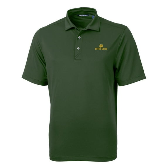 Men's Cutter & Buck Green Notre Dame Fighting Irish Big & Tall Virtue Eco Pique Recycled Polo