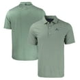thumbnail image 1 of Men's Cutter & Buck  Green Notre Dame Fighting Irish Forge Eco Double Stripe Stretch Recycled Polo, 1 of 3
