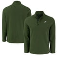 thumbnail image 1 of Men's Cutter & Buck Green Philadelphia Eagles Hunts Point Eco Textured Fleece Recycled Half-Snap Sweatshirt, 1 of 3