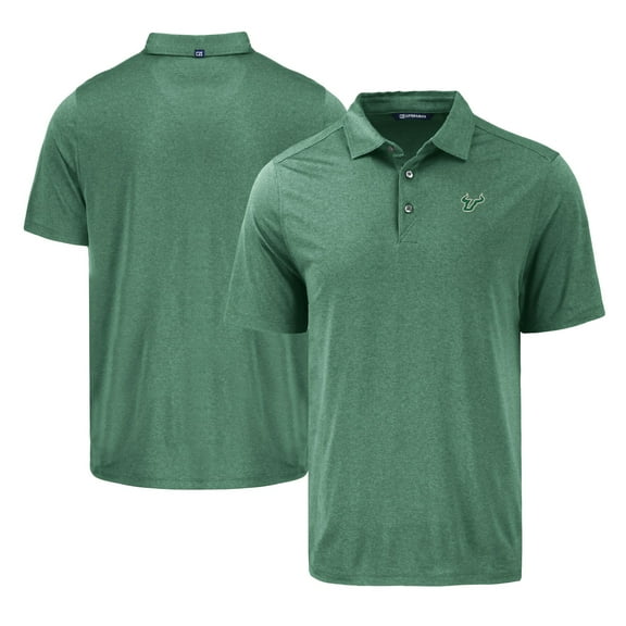 Men's Cutter & Buck Green South Florida Bulls Coastline Epic Comfort Eco Recycled Polo