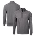 thumbnail image 1 of Men's Cutter & Buck  Heather Black Albuquerque Isotopes Adapt Eco Knit Heather Recycled Quarter-Zip Pullover, 1 of 3