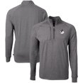 thumbnail image 1 of Men's Cutter & Buck Heather Black Arizona Cardinals Big & Tall Adapt Eco Raglan Quarter-Zip Jacket, 1 of 3