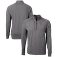 thumbnail image 1 of Men's Cutter & Buck  Heather Black Baylor Bears Big & Tall Adapt Eco Knit Quarter-Zip Pullover Top, 1 of 3