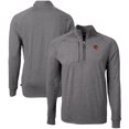 thumbnail image 1 of Men's Cutter & Buck Heather Black Cincinnati Bengals Big & Tall Adapt Eco Raglan Quarter-Zip Jacket, 1 of 3