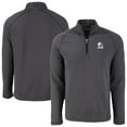 thumbnail image 1 of Men's Cutter & Buck  Heather Black Cleveland Browns Peshastin Eco Fleece Recycled Half-Zip Pullover, 1 of 3