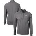 thumbnail image 1 of Men's Cutter & Buck  Heather Black Colorado State Rams Big & Tall Adapt Eco Knit Quarter-Zip Pullover Top, 1 of 3