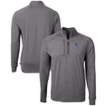 thumbnail image 1 of Men's Cutter & Buck  Heather Black Creighton Bluejays Big & Tall Adapt Eco Knit Quarter-Zip Pullover Top, 1 of 3