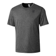 Mens Cutter & Buck Heather Black Fanatics Make-A-Wish Clique Charge Active T-Shirt
