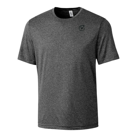 Men's Cutter & Buck Heather Black Fanatics Make-A-Wish Clique Charge Active T-Shirt