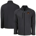 thumbnail image 1 of Men's-Cutter & Buck  Heather Black Houston Dynamo FC Peshastin Eco Fleece Recycled Raglan Full-Zip Jacket, 1 of 3