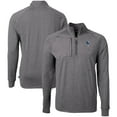 thumbnail image 1 of Men's Cutter & Buck Heather Black Indianapolis Colts Big & Tall Adapt Eco Raglan Quarter-Zip Jacket, 1 of 3