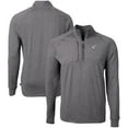thumbnail image 1 of Men's Cutter & Buck Heather Black Indianapolis Colts Big & Tall Adapt Eco Raglan Quarter-Zip Jacket, 1 of 3