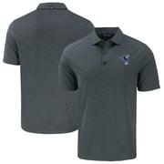 Men's Cutter & Buck  Heather Black Indianapolis Colts Throwback Big & Tall Forge Eco Stretch Recycled Polo