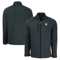 thumbnail image 1 of Men's Cutter & Buck  Heather Black Miami Dolphins Peshastin Eco Fleece Recycled Raglan Tri-Blend Full-Zip Jacket, 1 of 3