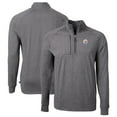 thumbnail image 1 of Men's Cutter & Buck  Heather Black Pittsburgh Steelers  Big & Tall Adapt Eco Knit Quarter-Zip Pullover Top, 1 of 3
