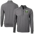thumbnail image 1 of Men's-Cutter & Buck  Heather Black Portland Timbers Adapt Eco Knit Heather Raglan Quarter-Zip Top, 1 of 3