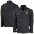 thumbnail image 1 of Men's-Cutter & Buck  Heather Black Portland Timbers Peshastin Eco Fleece Recycled Raglan Full-Zip Jacket, 1 of 3