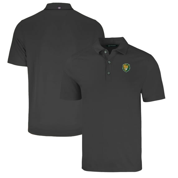 Men's Cutter & Buck Heather Black Southeastern Louisiana Lions Big & Tall Forge Eco Stretch Recycled Polo
