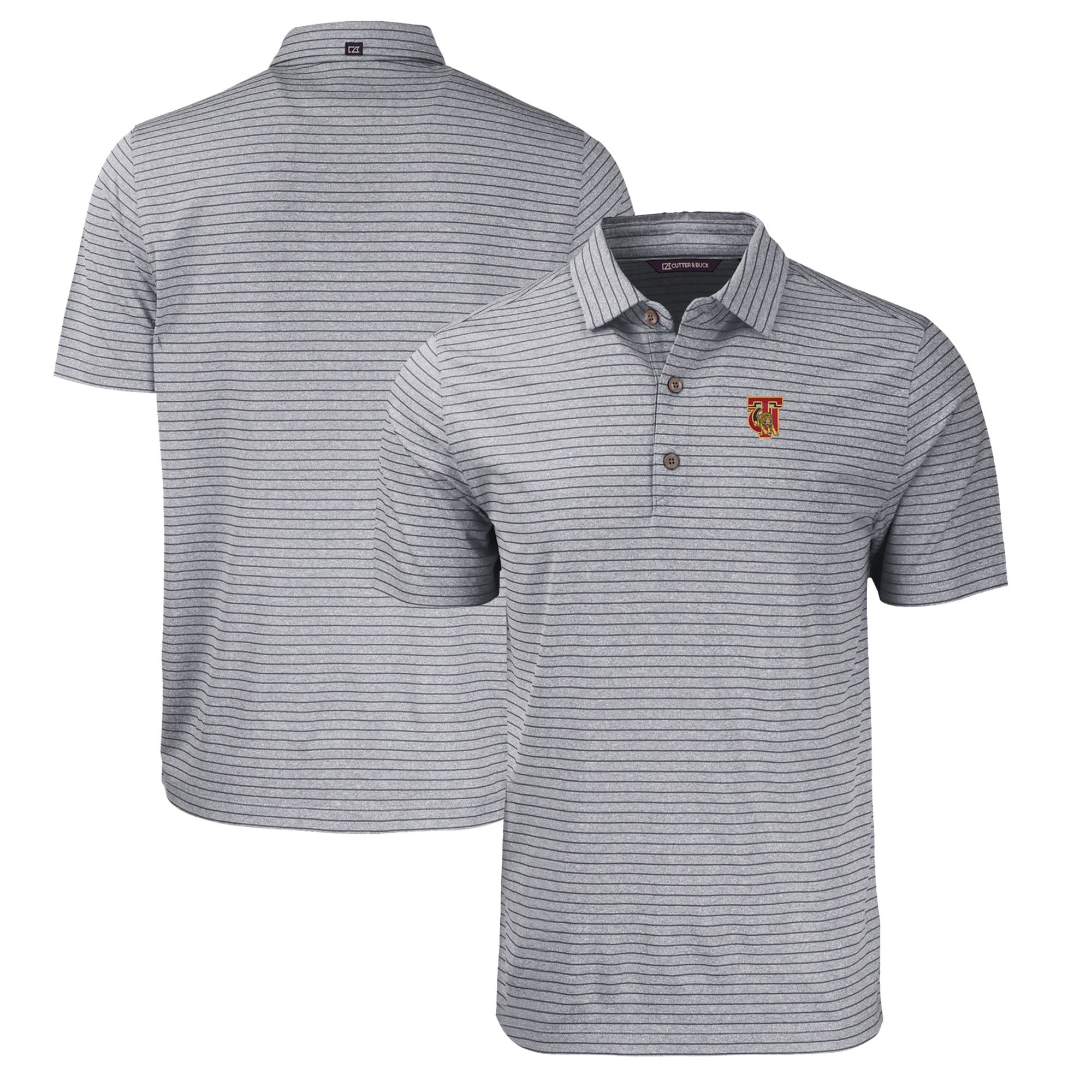 Men's Cutter & Buck Heather Black Tuskegee Golden Tigers Forge Eco ...
