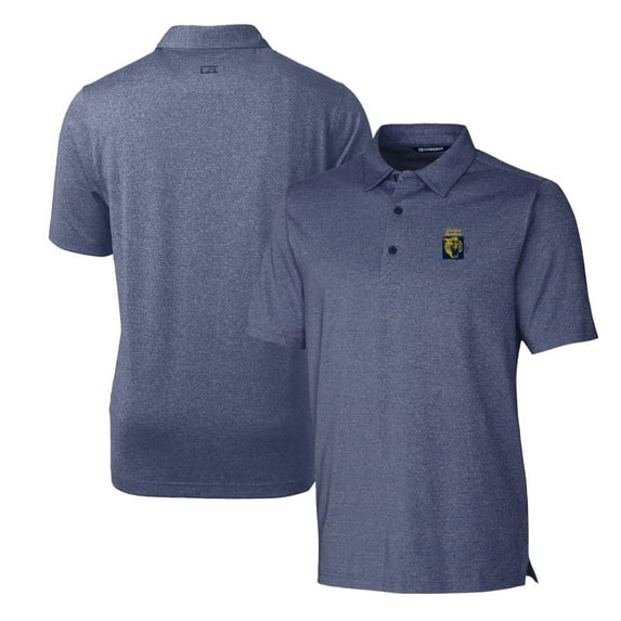 Men's Cutter & Buck Heather Blue FIU Panthers Forge Stretch Polo