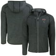 thumbnail image 1 of Men's Cutter & Buck Heather Charcoal Atlanta Falcons  Mainsail Hoodie Raglan Full-Zip Jacket, 1 of 3