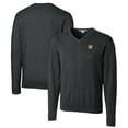 thumbnail image 1 of Men's Cutter & Buck Heather Charcoal Baylor Bears Lakemont Tri-Blend Big & Tall V-Neck Pullover Sweater, 1 of 3