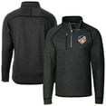 thumbnail image 1 of Men's Cutter & Buck Heather Charcoal FC Cincinnati Mainsail Sweater-Knit Half-Zip Jacket, 1 of 3