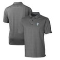 thumbnail image 1 of Men's Cutter & Buck Heather Charcoal Houston Texans Throwback Logo Forge Heathered Stretch Polo, 1 of 3