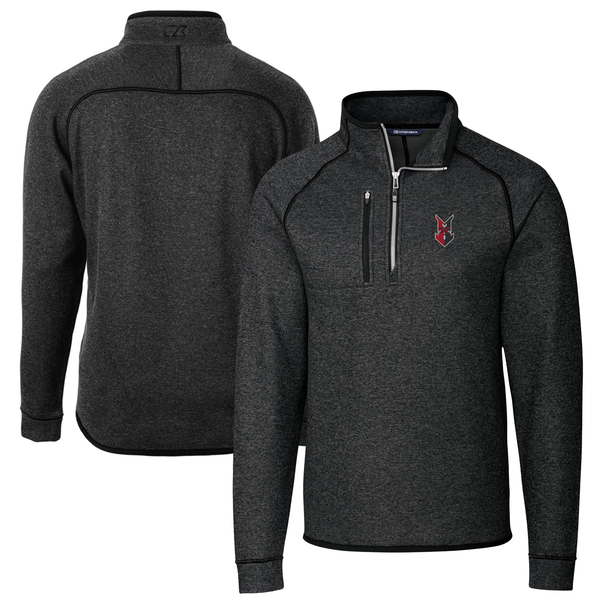 Men's Cutter & Buck Heather Charcoal Indianapolis Indians Big & Tall ...