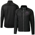 thumbnail image 1 of Men's-Cutter & Buck  Heather Charcoal Inter Miami CF Mainsail Sweater-Knit Full Zip Jacket, 1 of 3