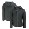 thumbnail image 1 of Men's Cutter & Buck Heather Charcoal Milwaukee Brewers Mainsail Full-Zip Hooded Jacket, 1 of 3