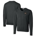 thumbnail image 1 of Men's Cutter & Buck Heather Charcoal Oregon State Beavers Lakemont Tri-Blend Big & Tall V-Neck Pullover Sweater, 1 of 3