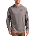 thumbnail image 1 of Men's Cutter & Buck Heather Charcoal Virginia Tech Hokies Primary Logo Adapt Knit Raglan Pullover Hoodie, 1 of 2