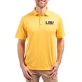 thumbnail image 1 of Men's-Cutter & Buck  Heather Gold LSU Tigers Forge Alumni Eco Stretch Recycled Polo, 1 of 2