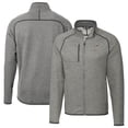 thumbnail image 1 of Men's Cutter & Buck Heather Gray Albuquerque Isotopes Mainsail Sweater-Knit Full-Zip Jacket, 1 of 3