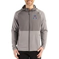thumbnail image 1 of Men's Cutter & Buck Heather Gray Arizona Wildcats Peshastin Eco Fleece Recycled Raglan Full-Zip Tri-Blend Hybrid Jacket, 1 of 2